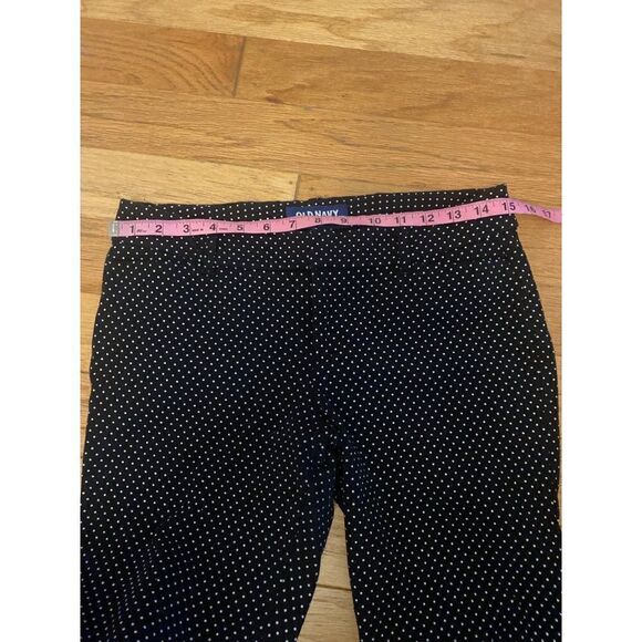 Old navy women’s low rise black polka dot skinny ankle pants size 8P - Picture 5 of 9